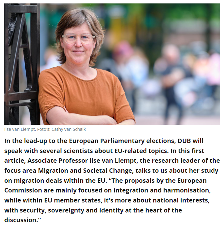 UU scientist Ilse van Liempt about EU migration
‘Voters are led to believe migration can be kept away’
dub.uu.nl/en/depth/voter…