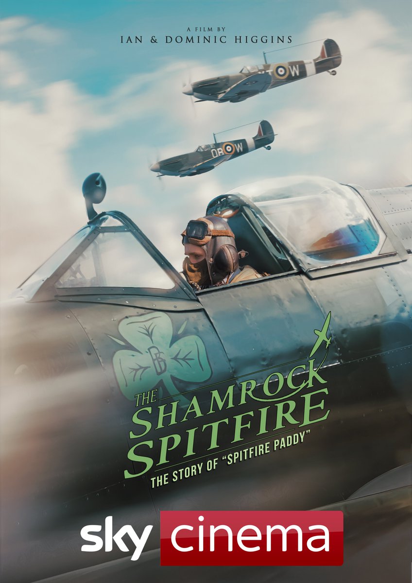 The Shamrock Spitfire premieres on <a href="/SkyCinema/">Sky Cinema</a> from 1st June.
<a href="/nigeldaveyfilms/">NIGEL DAVEY Film Maker</a>  <a href="/JohnDaw24019466/">John Dawson</a>  <a href="/101FilmsInt/">101 Films International</a>  <a href="/Amcomri_AMEN/">Amcomri Entertainment Inc.</a> 
#spitfire #featurefilm #shamrockspitfire #spitfirepaddy #skycinema