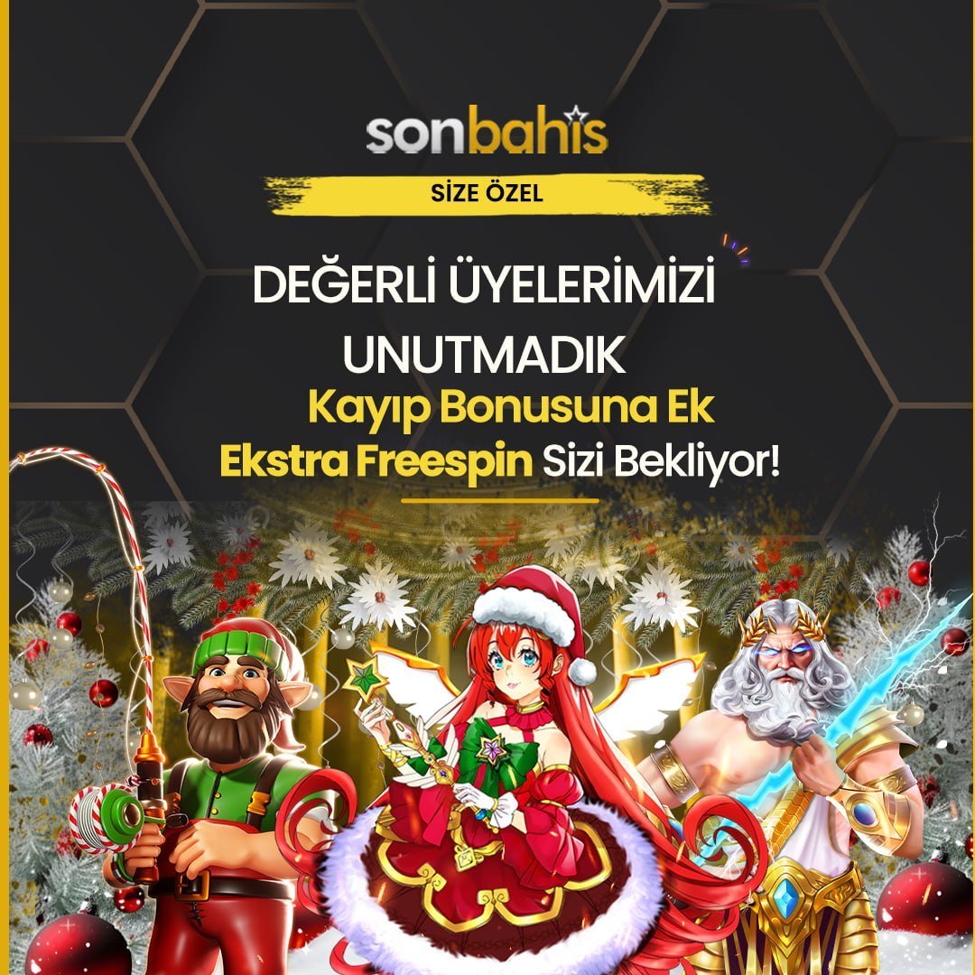 🔔Üye Ol: t2m.io/sonbahisgiris

🎆#Sonbahis Kayıp Bonusunuza Ek -  Ekstra Freespin!

🎄Minimum 500₺ Kayıp Sağlayan Üyelerimize Kayıp Bonusuna Ekstra Freespin #Sonbahis 'te

➡️Kaybetmekten mi korkuyorsunuz? Sonbahis'te artık kaybetmek yok!

‼️ Tüm Detaylar Promosyon Sayfasında