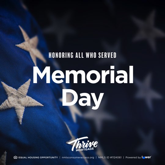 SmithThrive's tweet photo. On Memorial Day, we remember those brave people who gave everything while defending our country. 🇺🇸 https://t.co/jZ9izfa17A