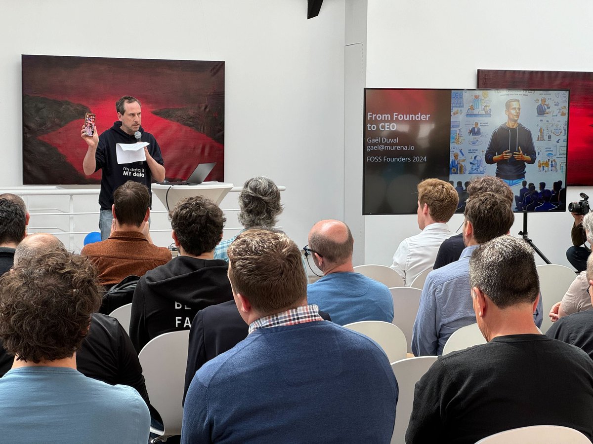 Day 1 of <a href="/05F5Summit/">Open Source Founders Summit</a> in Paris has begun! Incredible energy with inspiring open source founders sharing insights and learning from each other's challenges to improve open business practices. Proud to see the community come together! 🚀