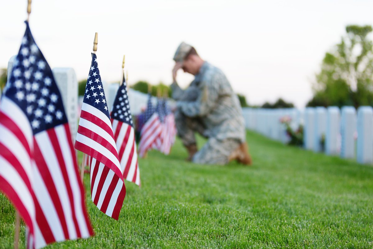 Today, we remember &amp; honor the brave men &amp; women who made the ultimate sacrifice for our freedom. Let's take a moment to reflect on their sacrifices and express our deepest gratitude. 
#MemorialDay #HonorOurHeroes #RememberTheFallen #PatrioticPride