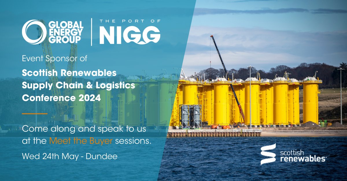 We’re delighted to be an event sponsor at the Supply Chain &amp; Logistics Conference 2024, organised by Scottish Renewables.

Find out more information on the event here: lnkd.in/epEHCYWK 

Photo Credit: <a href="/HIEScotland/">HIE</a> 

#RenewableEnergy #SupplyChain #Logistics