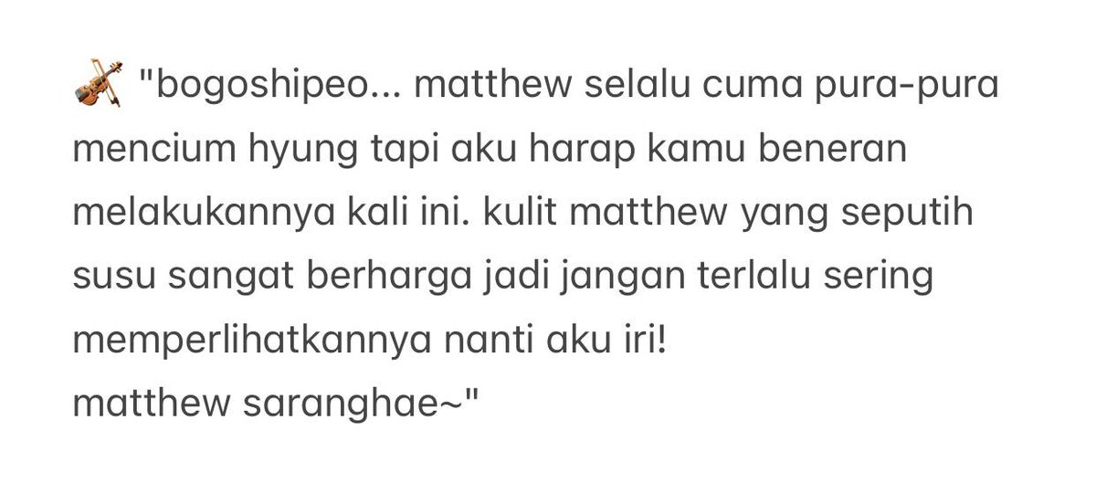 zb! surat hao hyung buat matthew, tolong lain kali kiss hao hyung juga mae, jangan cuma pura pura katanya 😭💓