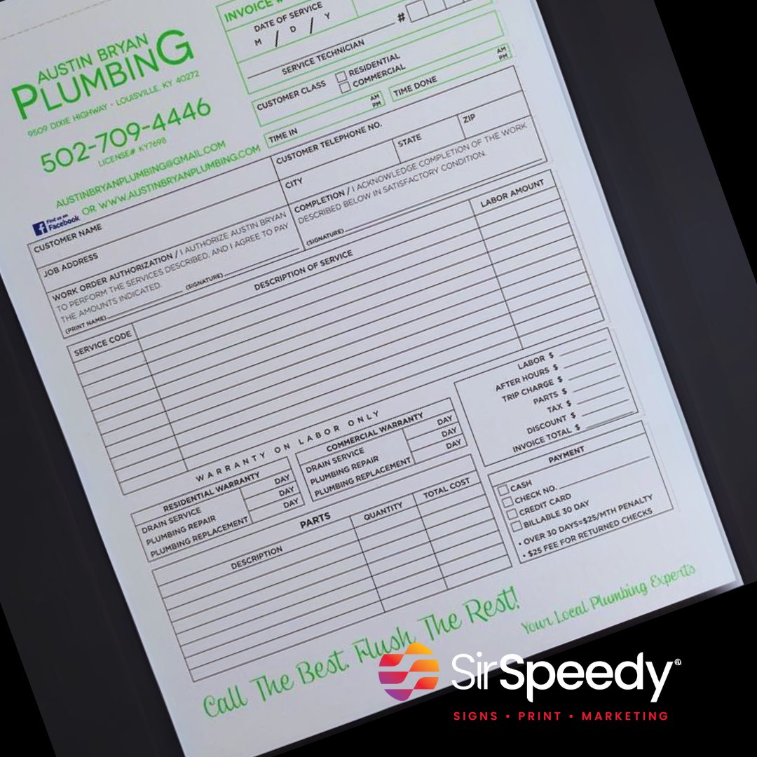 sirspeedycorp's tweet image. Whether you need invoices, purchase orders, receipts, or any other type of business form, Sir Speedy has you covered.

#SirSpeedy #BusinessForms
