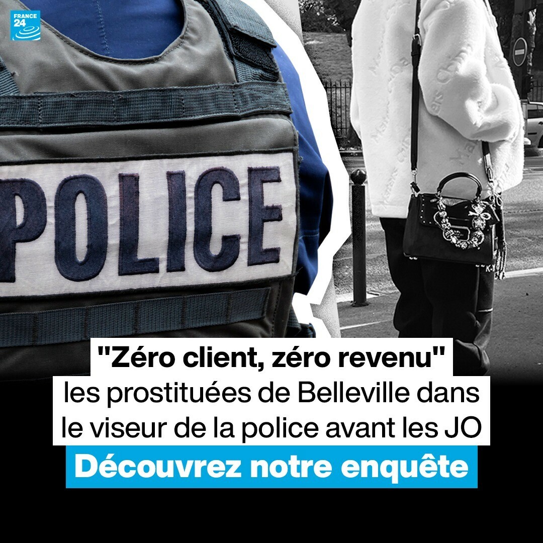 Alors que le compte à rebours pour les #JO 🏅 de #Paris2024 🇫🇷 a commencé, les prostituées du quartier de #Belleville se disent victimes d'une intense campagne de harcèlement policier visant à les dissuader de travailler.

Une enquête de <a href="/LouiseInParis/">louise nordstrom</a> ➡️ go.france24.com/ksW