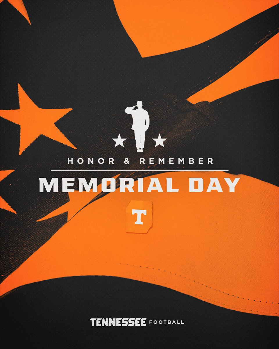 Thanks to all the men & women who made the ultimate sacrifice for our great country 🇺🇸. @Vol_Football