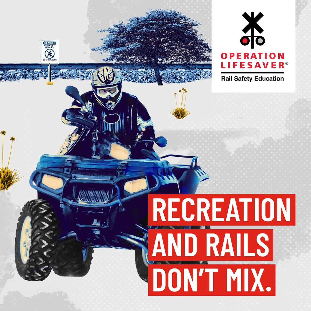 Stay safe this Memorial Day (and every day). Keep recreational activities off and away from railroad tracks! Stay off, stay away, and stay safe! #MemorialDay #SeeTracksThinkTrain