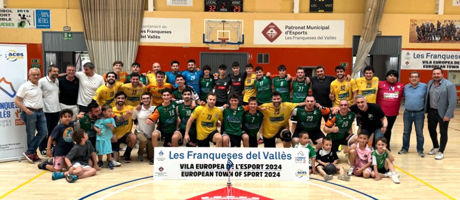 RESUM #2aCatH: @HLesFranqueses campió, superant en la final al Llavaneres @MaresmeHandbol, que són els dos equips que jugaran la temporada vinent a Lliga Argent. ➡️ cathandbol.cat/catalanes/2a-c…