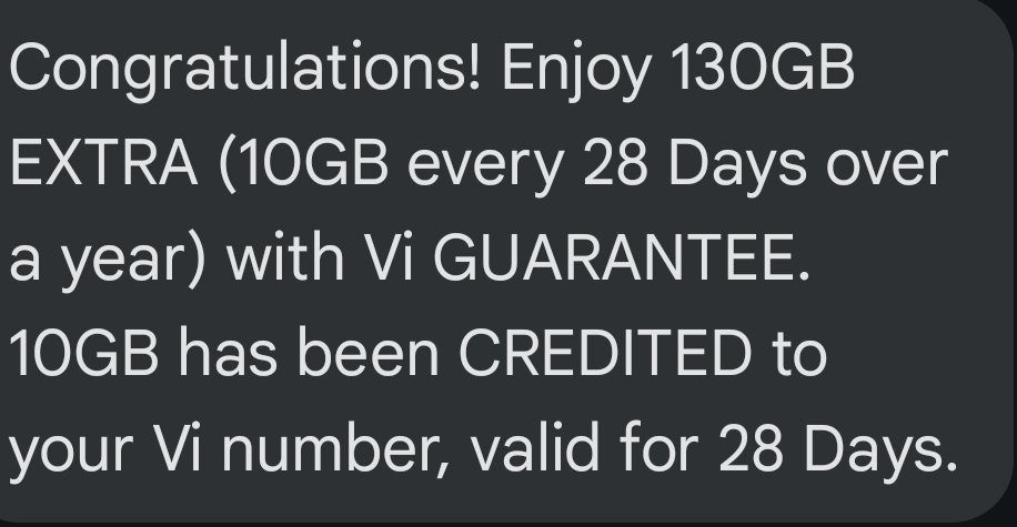 🚨FREE DATA PACK FOR VI USERS🚨 Dial *199*199#