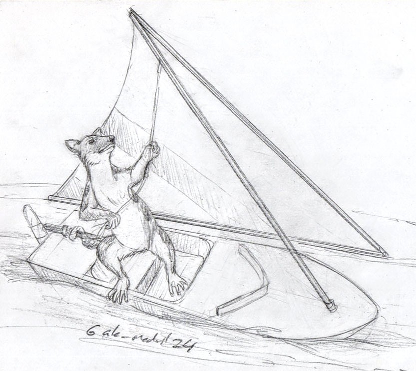 S is for Sailboat.
Sketch procrastinador.
#AnimalAlphabets
@AnimalAlphabets