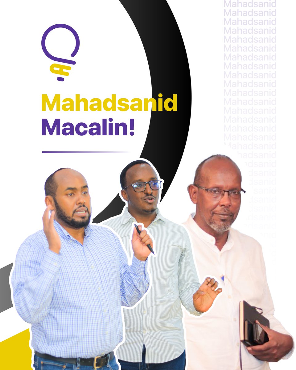 𝐌𝐚𝐜𝐚𝐥𝐢𝐧𝐤𝐞𝐞𝐧 𝐀𝐥𝐥𝐨𝐰 𝐤𝐚𝐚𝐥, 𝐌𝐚𝐜𝐚𝐥𝐢𝐧𝐤𝐢𝐢𝐬 𝐀𝐥𝐥𝐨𝐰 𝐤𝐚𝐚𝐥, 𝐌𝐚𝐜𝐚𝐥𝐢𝐧 𝐦𝐮𝐬𝐥𝐢𝐧 𝐀𝐥𝐥𝐨𝐰 𝐤𝐚𝐚𝐥!

Waxaan bogaadin &amp; mahadcelin u jeedineynaa dhammaan macalimiintii bixisay tababarkii Sheeko-Sameynta oo ay ka faa'iideysteen 41 dhalinyaro ah.