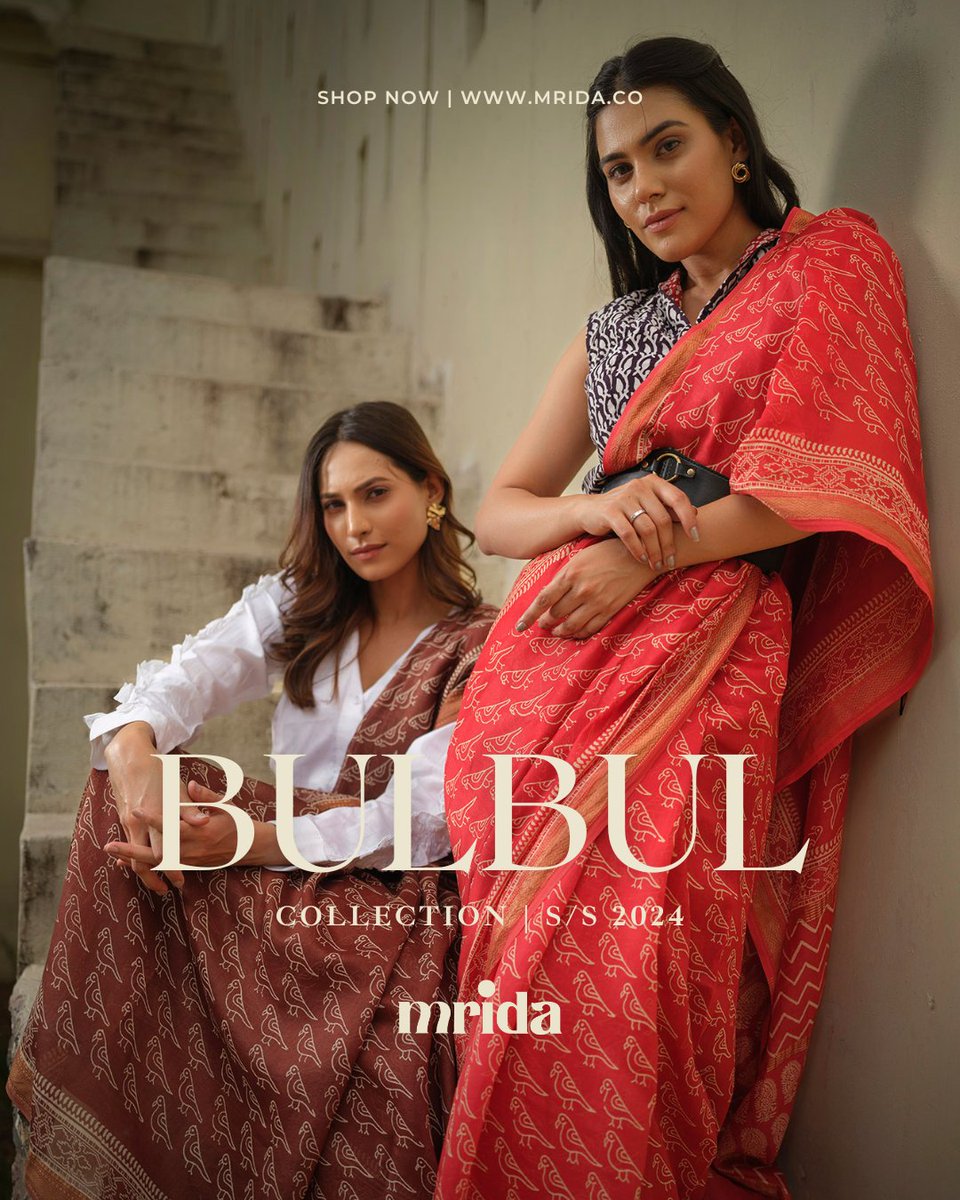 Spring's Symphony in Handloom: Discover #TheBulbulCollection by Mrida - The premium handloom store, now only at mrida.co

#MridaSarees #handloom #sarees