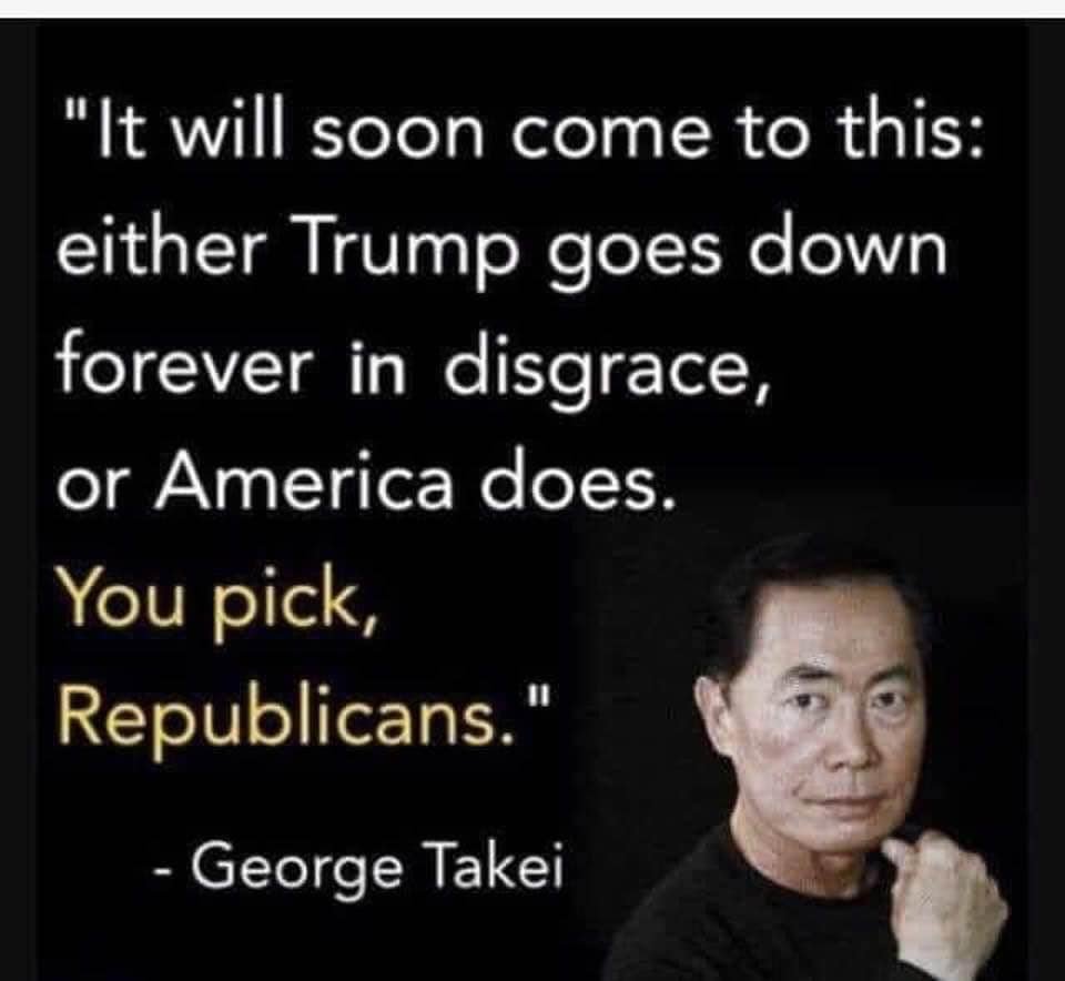 George Takei says it all! VOTE BLUE!