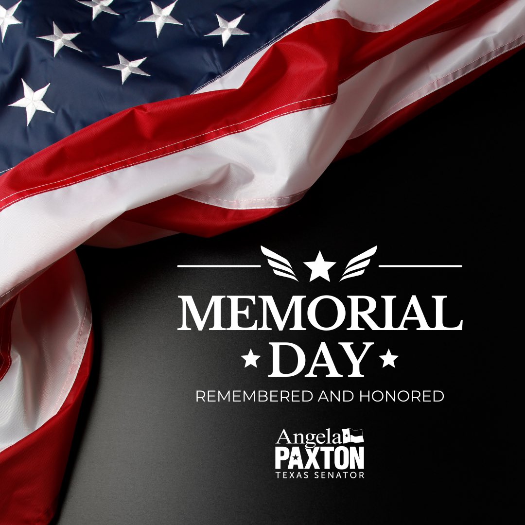 Today, we honor the brave women and men who made the ultimate sacrifice for our freedom. Each Memorial Day we recommit to keeping our sacred obligation to their survivors, families, and caregivers. Happy Memorial Day to you all, for freedom is never free.