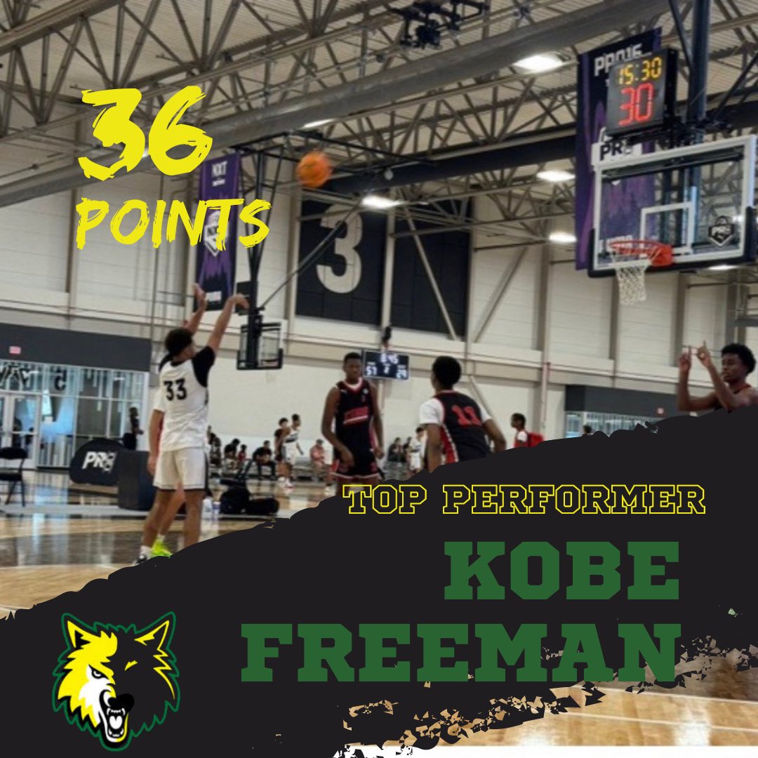 Kobe Freeman goes for 36 PTS and the win in the final spring game for 17U Wolfpack Freeman 💯