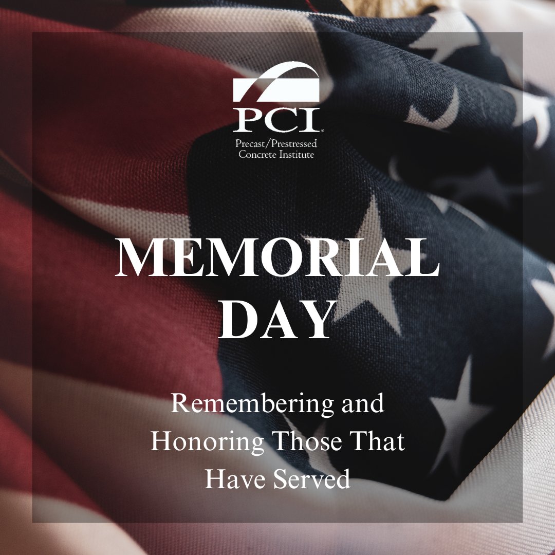 Happy Memorial Day! Today, we remember and honor the military personnel that fought and died in service for our country. Thank you for your bravery. #howprecastbuilds #precastconcrete #memorialday #remember