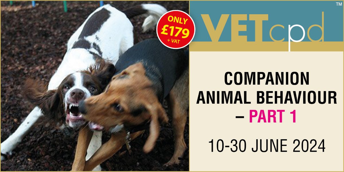 Companion Animal Behaviour – Part 1

This course will focus on teaching delegates about behaviour that is primarily relevant to the general practitioner and the veterinary nurse.

vetcpd.co.uk/product/compan…