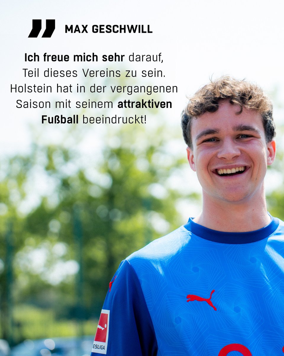 'Nun bin ich ab Sommer Teil dieser Geschichte und werde alles daransetzen, schnellstmöglich anzukommen und mich in diese Mannschaft zu integrieren', so Max Geschwill weiter. 💬 _ #K1ELAHO1