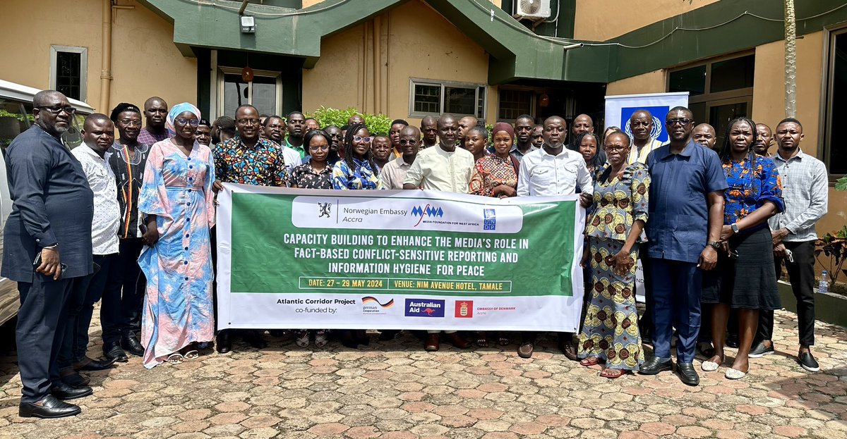 Media plays a vital role in shaping public discourse & promoting peace and must be equipped to report with accuracy. Media training ongoing with @TheMFWA to equip our media partners to report effective fact-based conflict-sensitive information to promote #Peace.