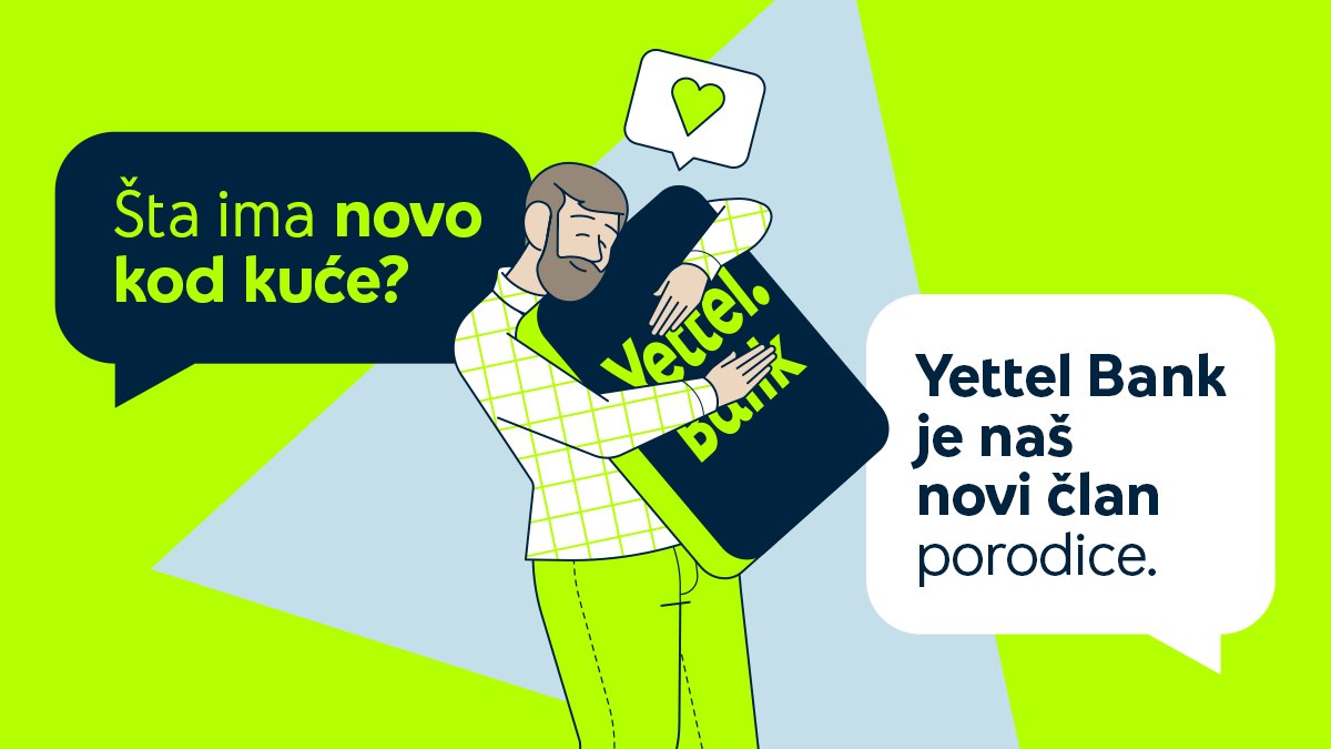 Kažu da u svakoj porodici treba imati onog ko zna sa parama! Mi imamo Yettel Bank kao novog člana naše Yettel porodice. Zašto? Zaprati novi <a href="/yettelbank_rs/">Yettel Bank</a> profil i upoznaj svog partnera u digitalnom bankarstvu.