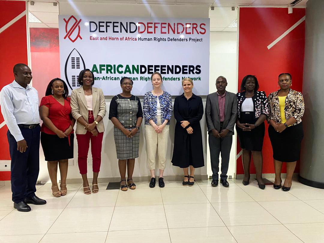 Today we were delighted to host Ósk Sturludóttir, of @MFAIceland and @HildigunnurE,Head of Mission,@IcelandinUganda to discuss tailored programme interventions responding to the situation of human rights defenders #HRDs in Uganda. We appreciate the continued support of the