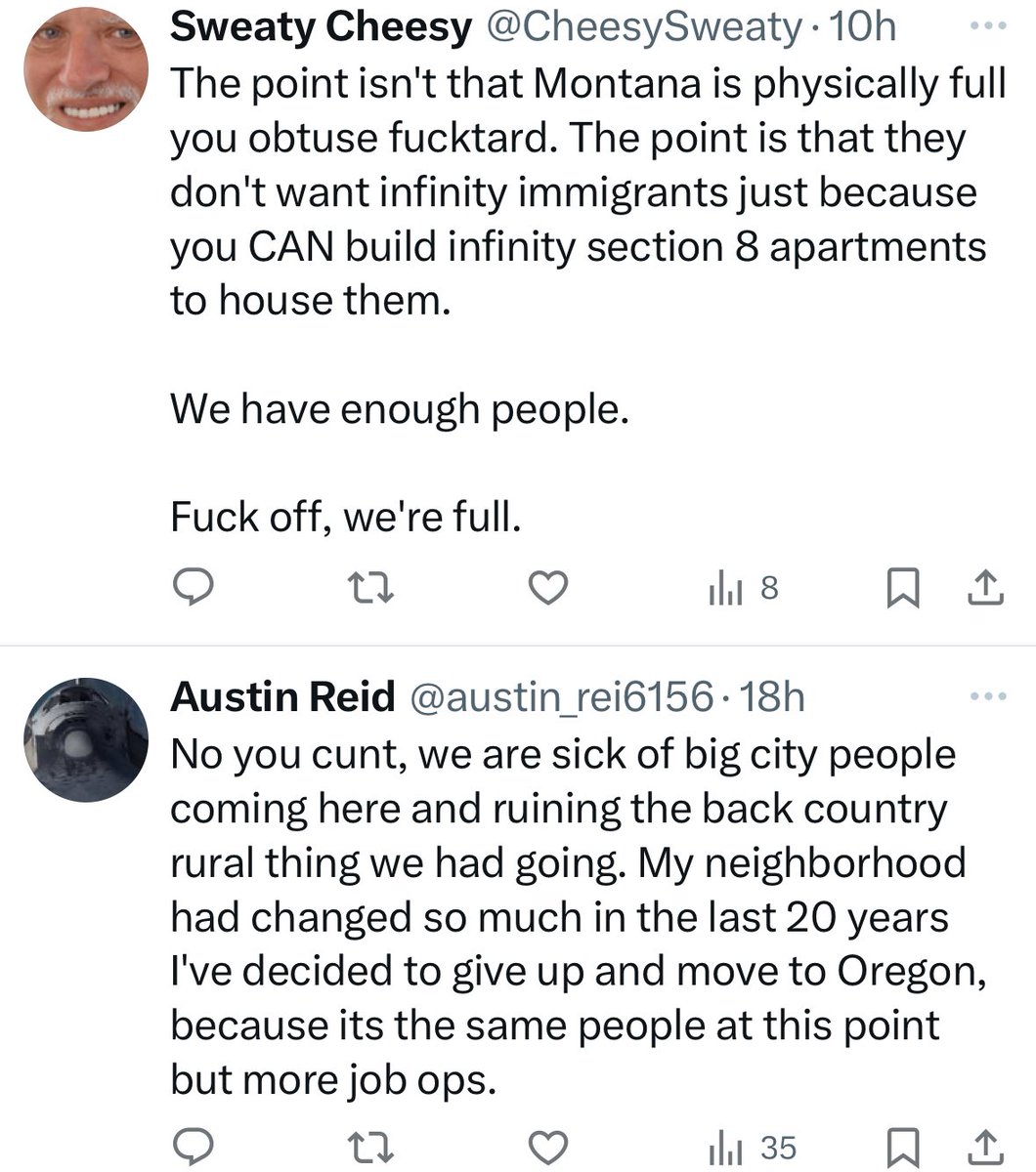 me: Montana isn’t full, it just needs more housing

NIMBYs:
