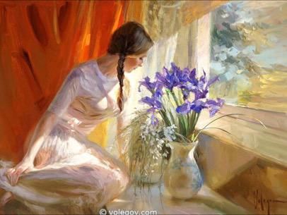 #ProfumoDiVersi 🪷📖 #27maggio Ritorna primavera. Ed è la terra come un bimbo che sa le poesie. Rainer Marie Rilke Art Vladimir Volegov