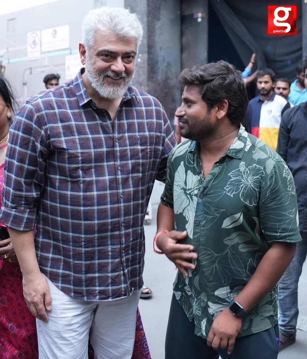 From the sets of #GoodBadUgly 🔥 #Ajithkumar #Ajith #AK #VidaaMuyarchi #Galatta