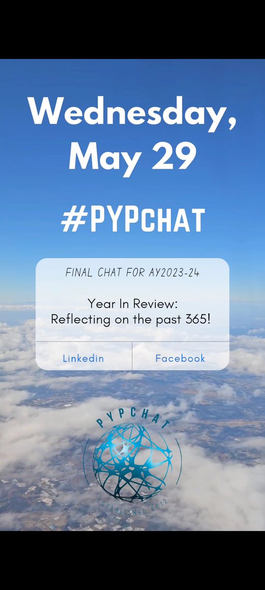 Final #PYPchat for AY 2023-24 is round the corner. Let's reflect together on the past year with the highs, lows and what it taught us. It is a #SLOWCHAT
We will posting the Qts by 12:00PM IST on Wednesday 29th May, 2024. 

See you then! 

@Shaza33 @levi_allison42