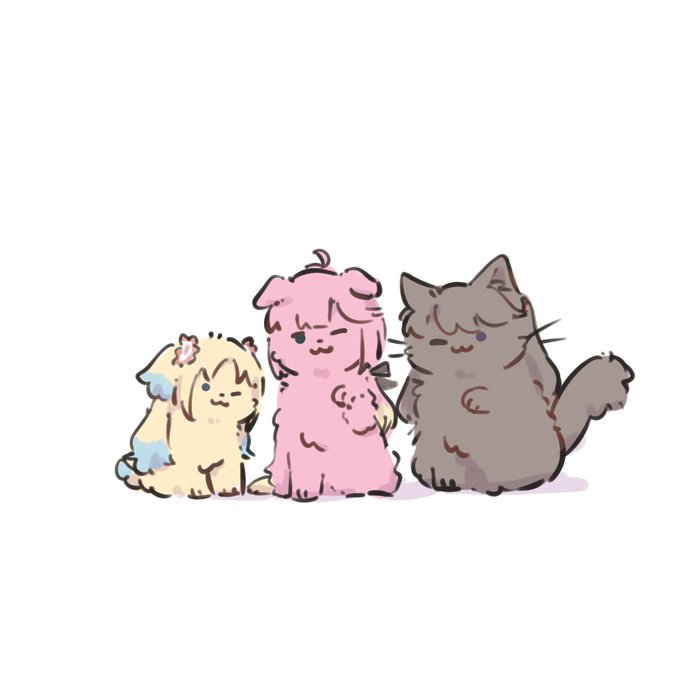 「猫 髪飾り」のTwitter画像/イラスト(新着)