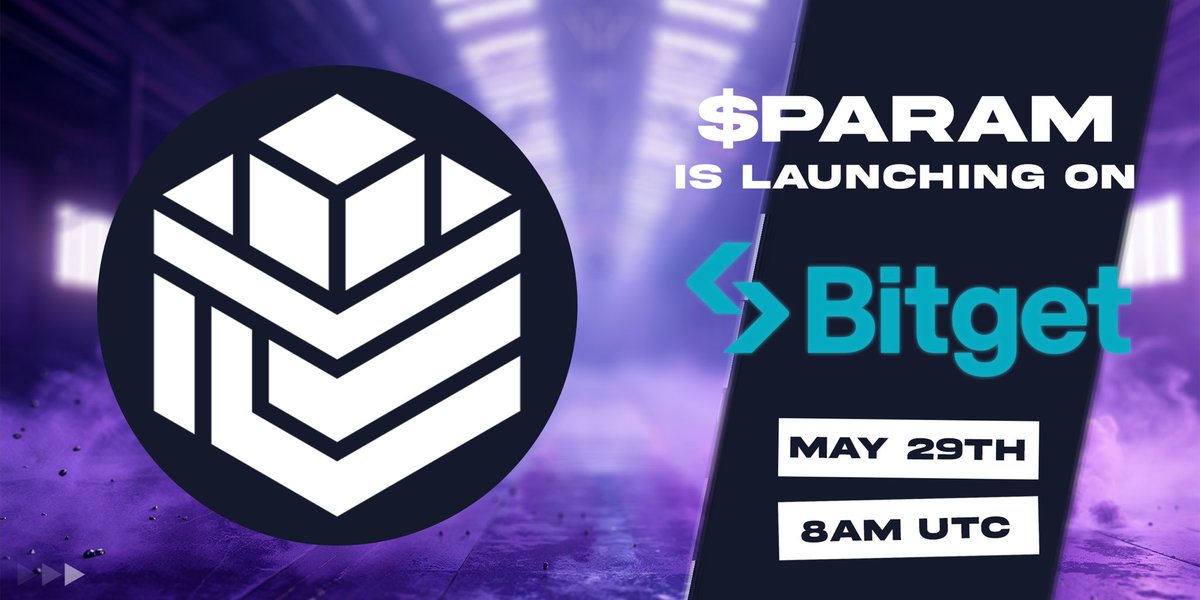 The next exchange confirmed to list $PARAM is @bitgetglobal 🚀 🗓️ May 29th, 8 AM UTC!