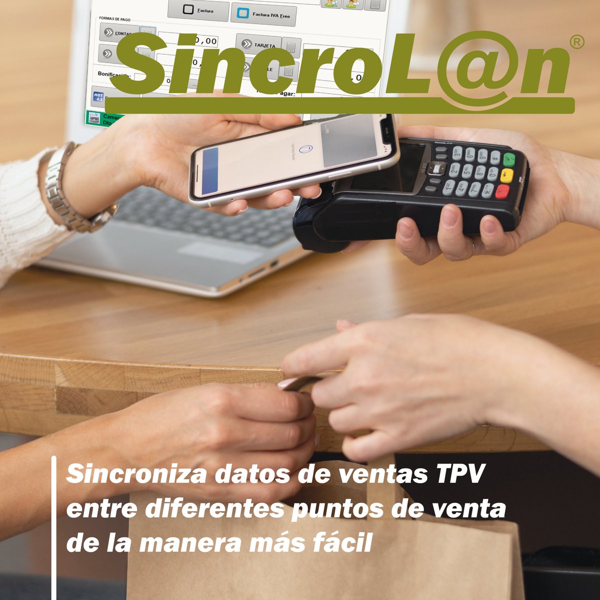 Landinformatica's tweet photo. ¡Descubre SincroL@n!

Sincroniza datos de ventas entre múltiples puntos de venta.

Configuración flexible para adaptarse a tus necesidades. Optimiza tu negocio y mejora la gestión.
#SincroL@n #TPV #GestiónDeVentas #software #landin https://t.co/kbONygx6bm