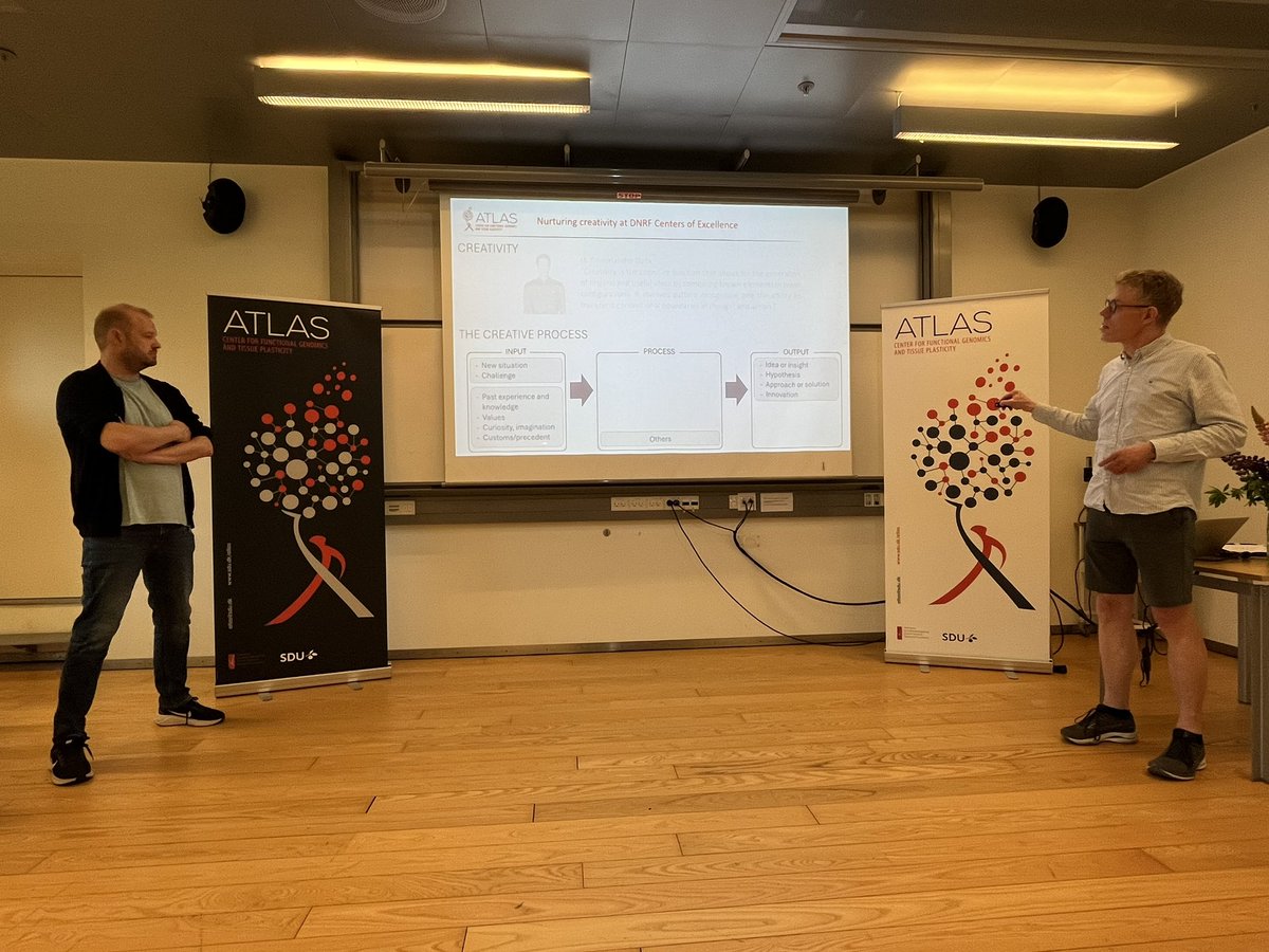 Marianne Holmer (@holmermarianne) on Twitter photo Very inspiring annual meeting in the <a href="/GrundforskFond/">Danmarks Grundforskningsfond</a> center <a href="/ATLAS_SDU/">ATLAS</a> today. The researchers elaborated on how to be creative and emphasized the importance of reserving time and space for curiosity driven discussions at workshops and in the daily life
<a href="/NATsdu/">SDU Science</a> Very inspiring annual meeting in the <a href="/GrundforskFond/">Danmarks Grundforskningsfond</a> center <a href="/ATLAS_SDU/">ATLAS</a> today. The researchers elaborated on how to be creative and emphasized the importance of reserving time and space for curiosity driven discussions at workshops and in the daily life
<a href="/NATsdu/">SDU Science</a>