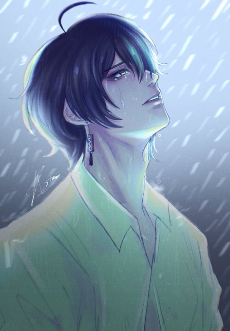 「rain short hair」 illustration images(Latest)
