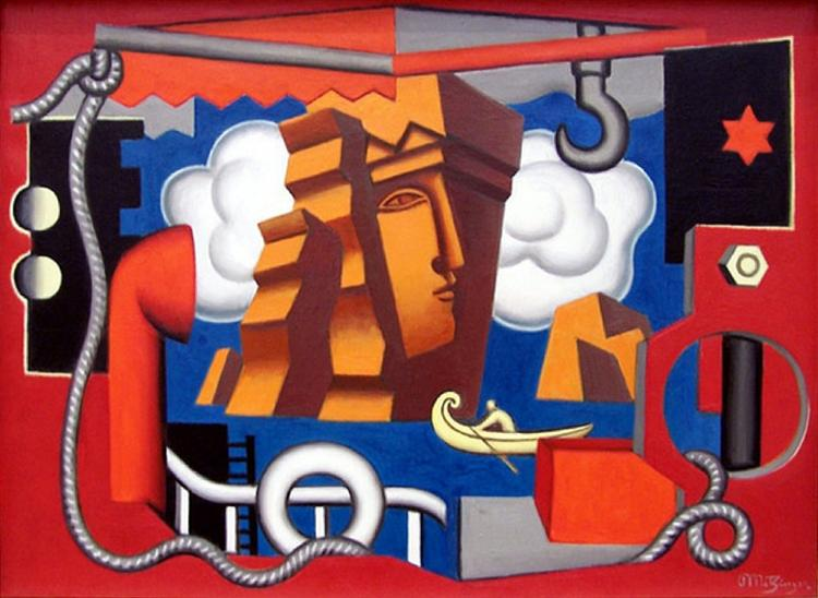 "Composition allégorique" de Jean Metzinger (1929).