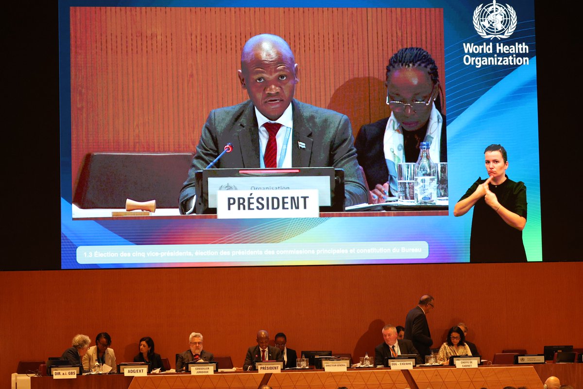 Congratulations Dr @edikoloti, Minister of Health & Wellness of Botswana, for your election as president of the 77th World Health Assembly! I wish you the very best in this important role. We stand fully behind you for a successful presidency.