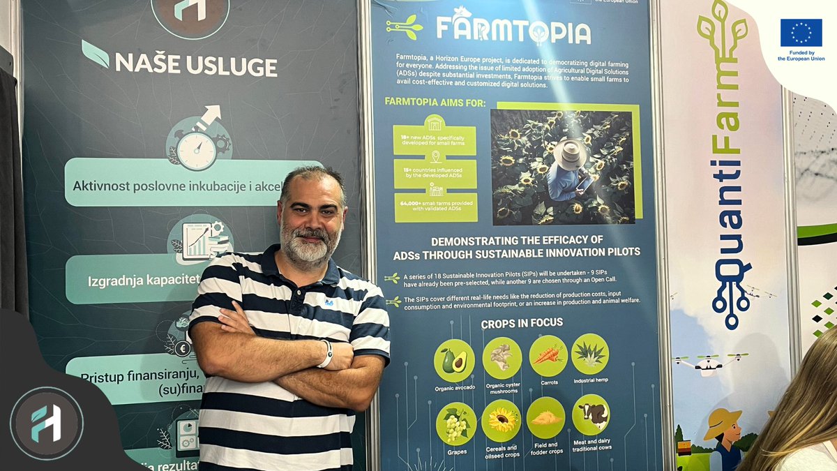 📌Our partner @FoodscaleHub showcased @quantifarm in the International Agricultural Fair of Serbia, held in Novi Sad, to thousands of interested visitors,  along with other EU projects, including our synergistic project FUELPHORIA! 🚀

#smartfarming #digitalfarming #horizoneurope