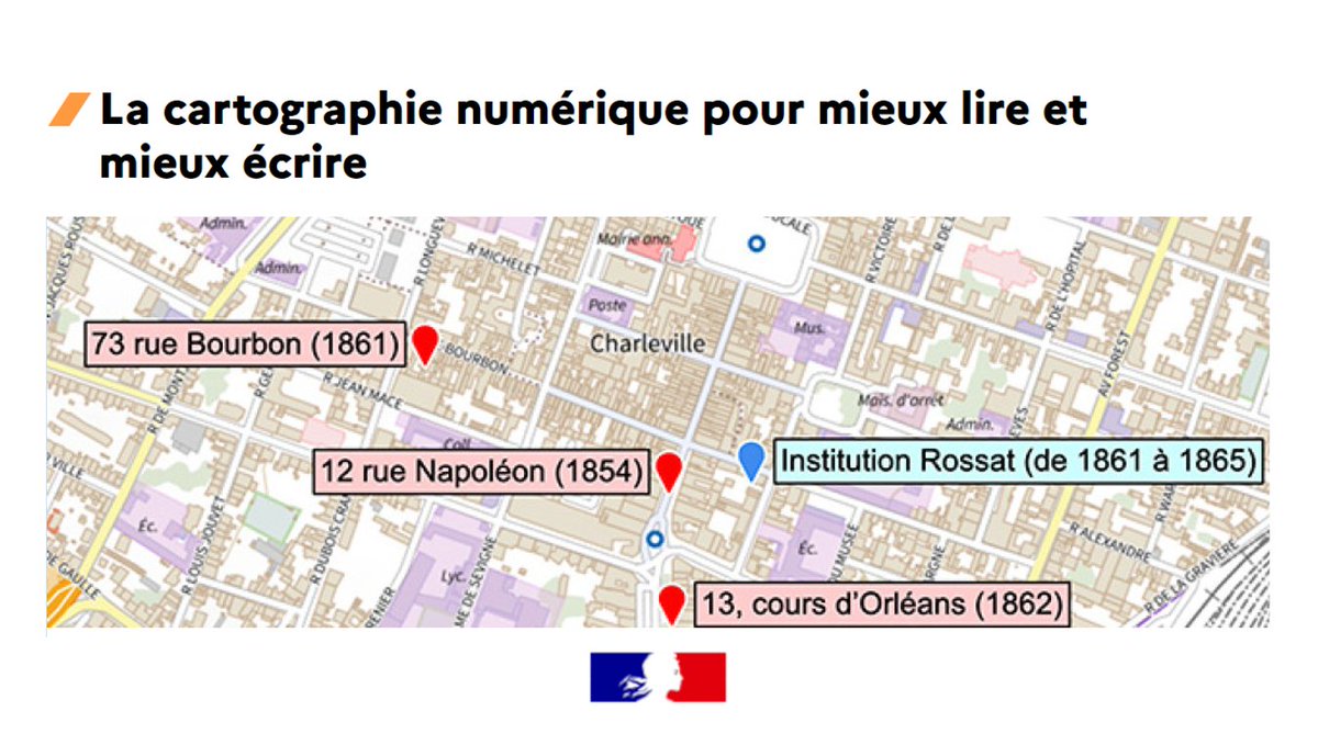 📌 Lu sur la page @eduscol_lettres Cartographie numérique au service de la lecture et de l’écriture ✅ Cartographier lieux de romans ou itinéraires d’auteurs ✅ Créer la carte d’un monde imaginaire pour lancer et guider l’écriture 👉 eduscol.education.fr/4032/la-cartog…