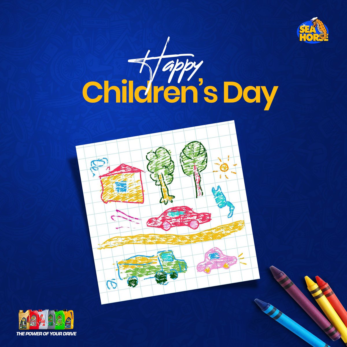 On this Children's Day, we celebrate the joy and potential of Nigeria's future generation! Just like a well-maintained car takes you on amazing journeys, nurturing our children empowers them to chase their dreams.

#HappyChildrensDay #SeaHorseLubricants #ThePowerOfYourDrive