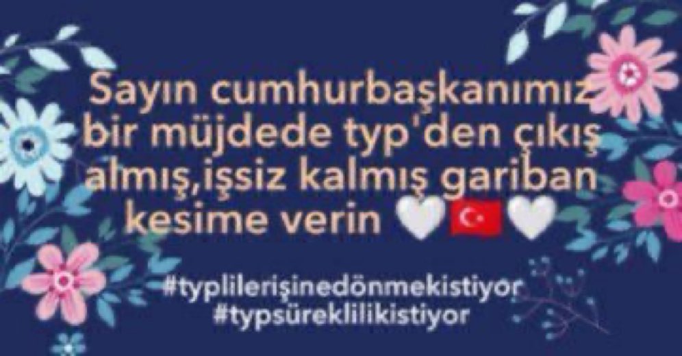 Humanoid2Person's tweet photo. Herevden biristihdam
#2023typmeclise
#2023Typ işini geri istiyor.İşkur
TYP programına katılarak bu süreci başarıyla tamamlayan bizler sözlesmemizin kalıcı olmasını ve istihdam edildiğimiz yerlerde iade edilerek sorunun çözülmesini TALEP EDİYORUZ
@RTErdogan @dbdevletbahceli. https://t.co/9kk68ecBqK