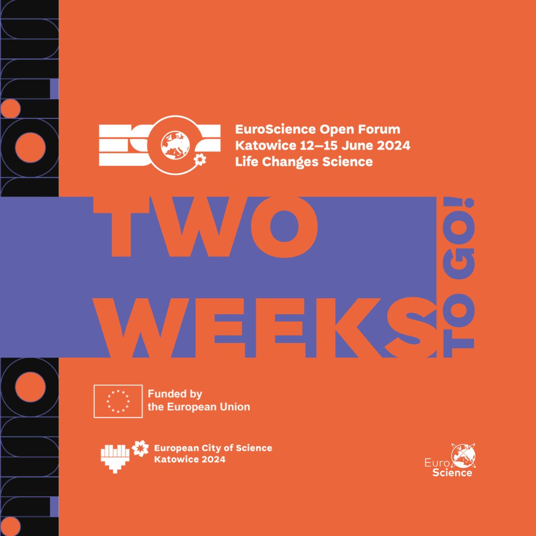 Only two weeks left until one of Europe's most important conferences. Join #ESOF2024, listen to leading experts, and think about the future of science. 🔬🌱 <a href="/EUScienceInnov/">EU Science & Innovation 🇪🇺</a> <a href="/HorizonEU/">Horizon Europe 🇪🇺</a> <a href="/ERC_Research/">European Research Council (ERC)</a> @MSCActions <a href="/REA_research/">European Research Executive Agency</a> <a href="/Mariecurie_alum/">Marie Curie Alumni Association (MCAA)</a> @EU_ScienceHub <a href="/EU_Commission/">European Commission</a>
