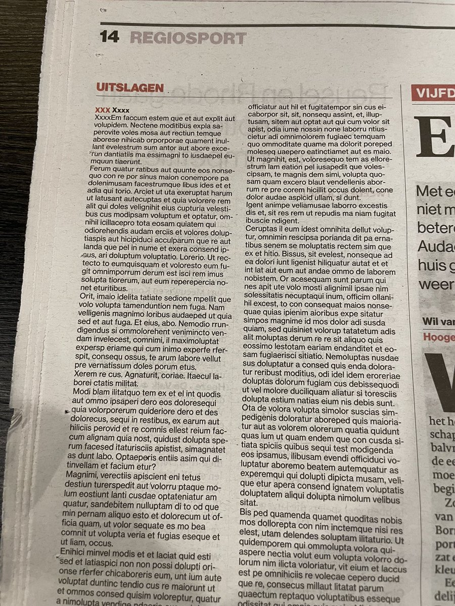 Het kan niet altijd goed gaan 😉