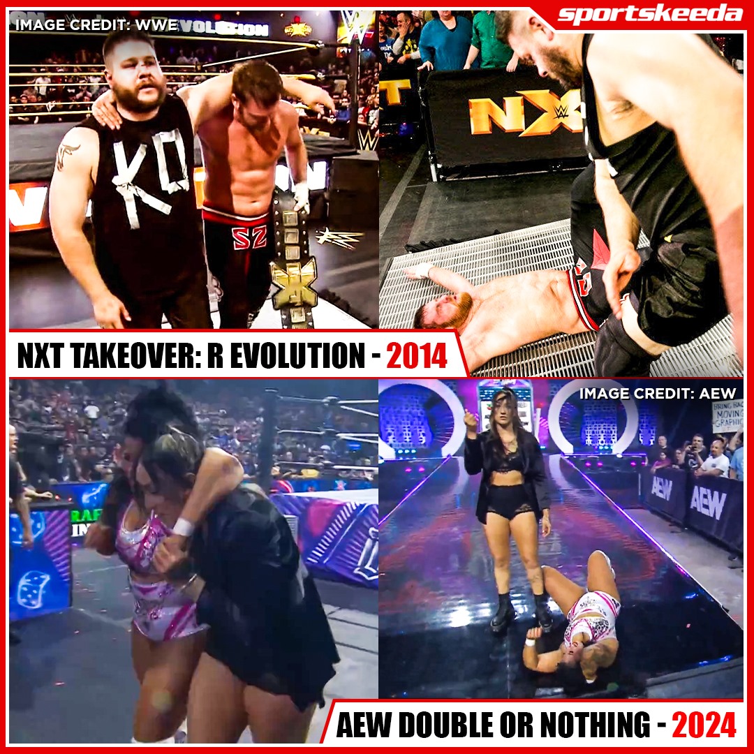 It stings when your best friend turns against you 💔 #AEW #AEWDoN #KrisStatlander #WillowNightinGale #WWE #KevinOwens #SamiZayn