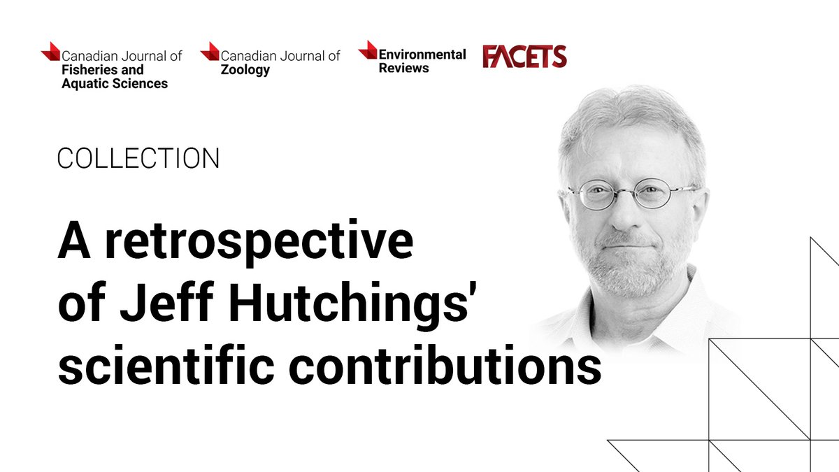 Renowned for his diverse research, conservation advocacy, and role in founding @scas_scsa and @CSEE_SCEE, Jeff Hutchings was one of Canada's most impactful scientists. @cjfas, ER, @CanJZoology & @FACETSjournal celebrate his contributions ▶️ ow.ly/x2Mc50QyU8s @CSEE_SCEEmtgs