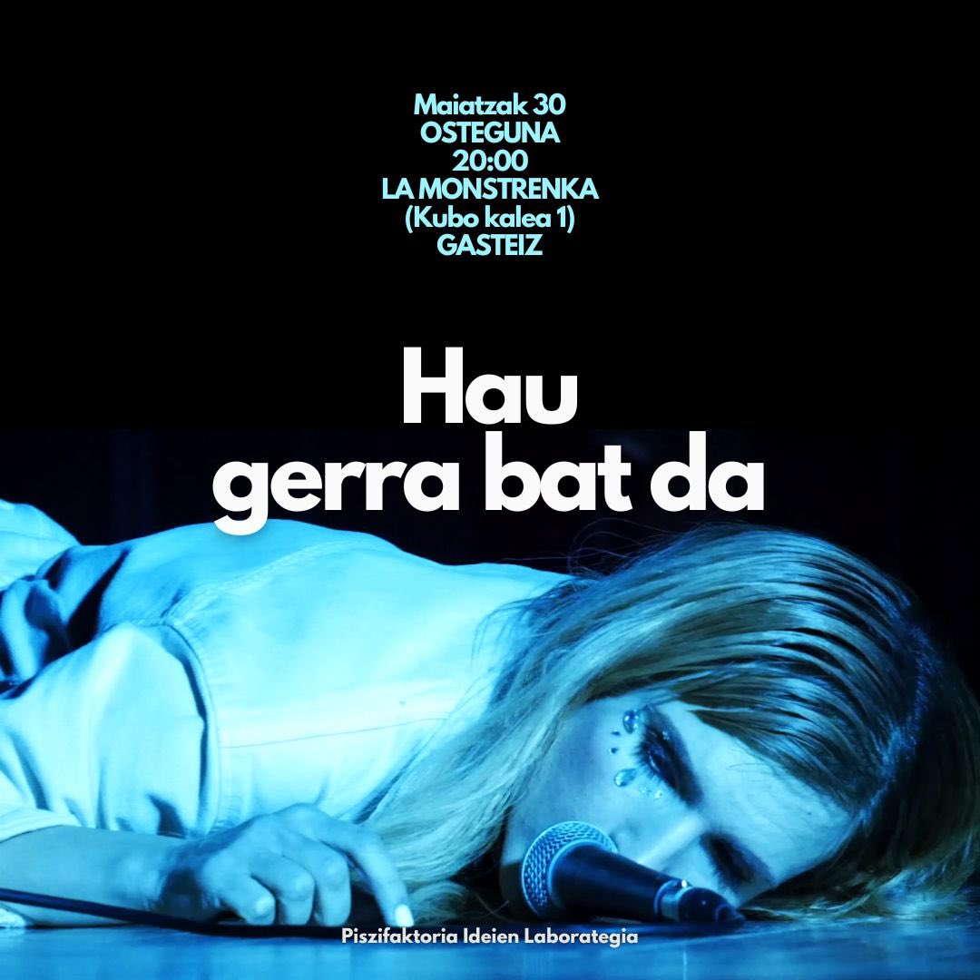 Ostegunean, Gasteizen.

Sarrerak hemen: entradium.com/events/hau-ger…

Antzerkia bizitzeko modu desberdin bat. Ez galdu!