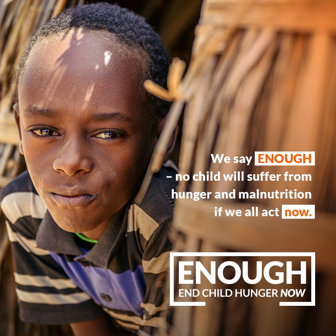 They are the future of the world ⬇️ 2 out of 3 children under two years old around the world are not getting adequate nutrition. What does this mean for the future? Join us and say #ENOUGH! 🧡 Give ENOUGH. 🧡 Act ENOUGH. 🧡 Pray ENOUGH. 🧡 Until there is ENOUGH.