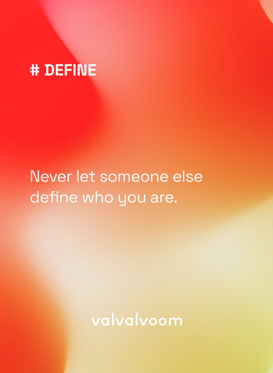 Never let someone else #define who you are
.
#philosophy #happyquotes #happiness #joylife #happypoetry #joyflower #motivationquotes #blooming #blossom #valvalvoom #rockgirl #happyday #beyourself #beyourbestself #mondaymotivation #MondayFeeling