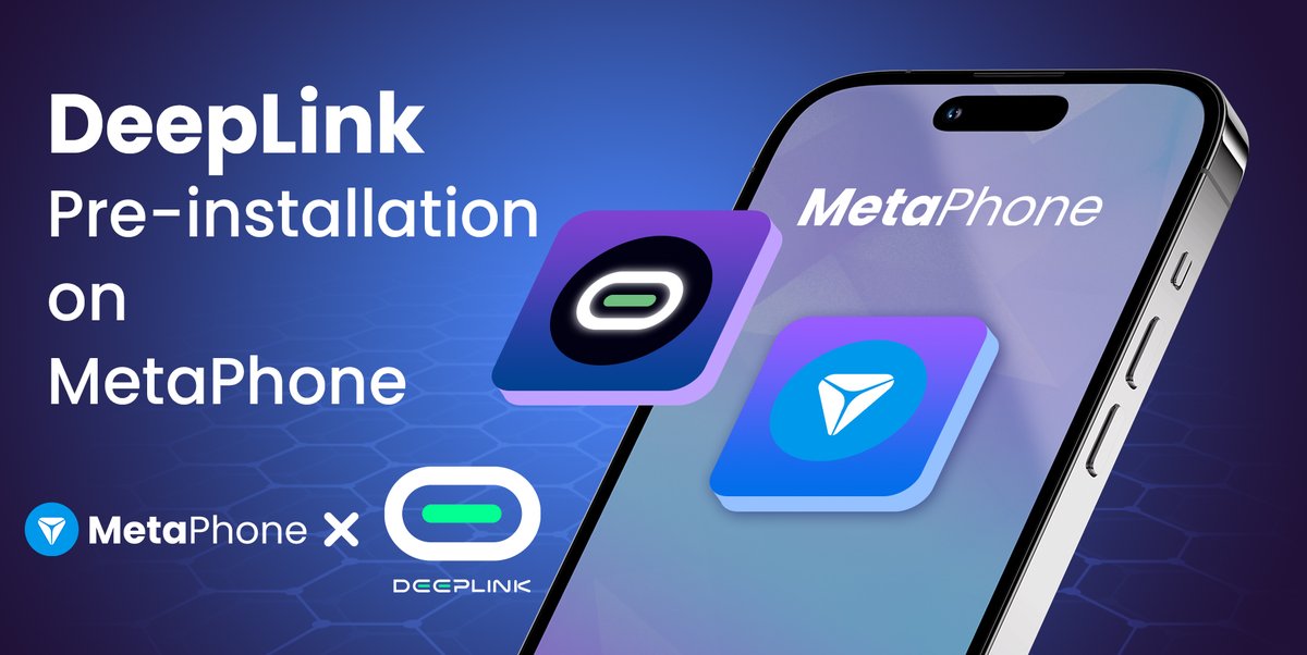 metaphone_ton's tweet photo. 🎉 @metaphone_ton X @DeepLinkGlobal 🎉

💎DeepLink, a decentralized cloud gaming protocol driven by AI and blockchain technology, will be pre-installed in #MetaPhone.
💎MetaPhone, first #DePIN on TON, will list $PHONE on #Bitget and #Gate May 28th.

🎁Prize Pool: 300,000 $DLC (equal to 900 USD) from DeepLink
60 lucky winners will get 5,000 $DLC each at 20% unlocked and 80% locked for 1 year.
⏰Ends on June 7th
🌟To enter: https://t.co/ictKLhZdHP

Stay tuned for our further collab together!