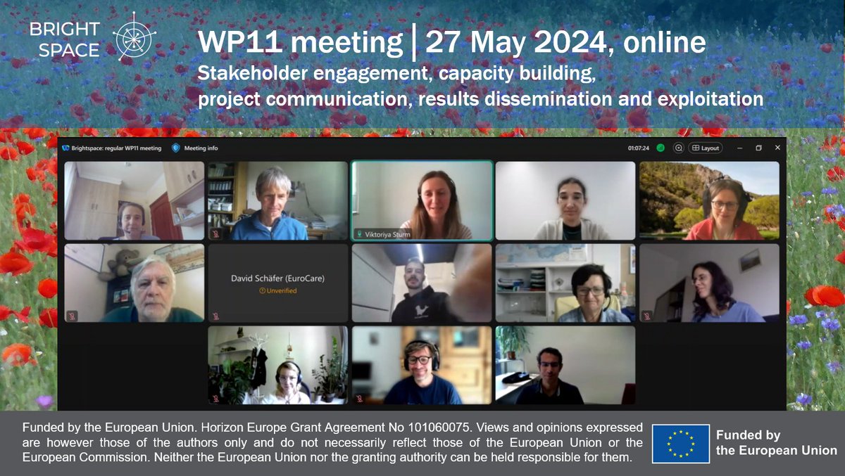 🌟We’ve just wrapped up our bi-monthly WP11 meeting with updates and a great presentation on impact by Chris Krüger at @nlenvironagency .

What are the latest news in WP 11? 
🧐👉 tinyurl.com/3hnxnv7e